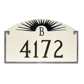 Sunfire Monogram Address Plaque