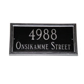 Verona Rectangle Address Plaque