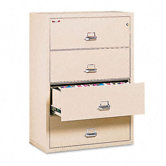 4-Drawer Lateral File, 37.5" W X 22.13" D, Letter/Legal