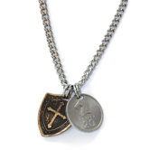 Men's Horse and Shield Necklace