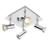 4 Light Ceiling Spotlight in Chrome