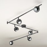 Retro 6 Light Ceiling Spotlight