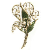 Lily of the Valley Brooch