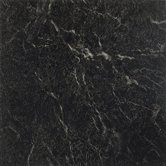 Nexus 12" x 12" Vinyl Tile in Black With White Vein Marble