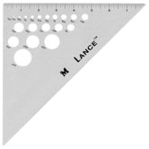 Aluminum Triangles 45&deg; / 90&deg; Ruler