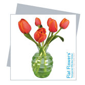 Flat Flowers Greetings in Tulip