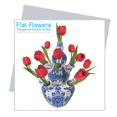 Flat Flowers Greetings in Delft Tulip