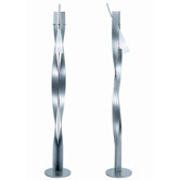 Lola Darling One Light Floor Lamp in Satin Nickel