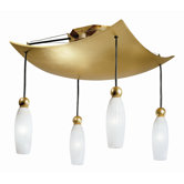 Rose Tulipe Four Light Ceiling Lamp