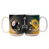 NFL 2011 Super Bowl 15 oz. Dueling Coffee Mug