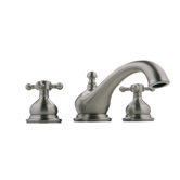Double Handle Deck Mount Roman Tub Faucet Trim with Cross Handle