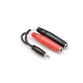 3.5mm TRSM to Dual 0.25" TSF Stereo Breakout Cable