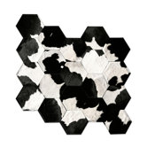 Patchwork Cowhide Japanese Rug