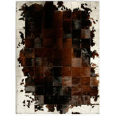 Patchwork Cowhide Park Corbu Rug