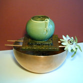 Gecko Ceramic Vase Tabletop Fountain