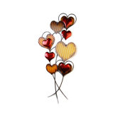 Heart Balloons Metal Wall Art