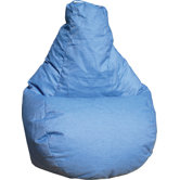 Tear Drop Denim Bean Bag Lounger