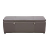 Voyager Bonded Leather Storage Bench