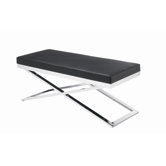 Alexa X-Base Faux Leather Bench