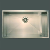 Stainless Steel Everest Single Undermount Kitchen Sink with Strainer