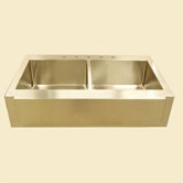 Farm 36" or 42" Double Undermount Kitchen Sink with Strainer