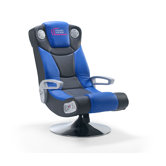 musicrocker Soundsessel klappbar "Spacer" in Schwarz / Blau / Silber / Chrom