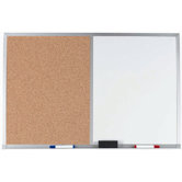 Combination of Bulletin Board and Marker Board