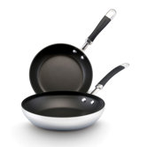 2-Piece Stainless Steel Nonstick Skillet Set
