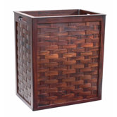 Woven Mahogany Hamper