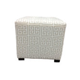 Kasumi Chain Cotton Square Cube Ottoman