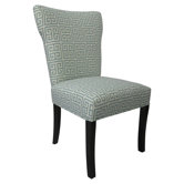 Melrose Chain Wingback Cotton Slipper Chair (Set of 2)