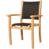 Stacking Armchair with Textilene