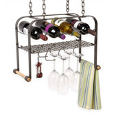 4 Bottle Hanging Wine Rack