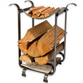 Three-in-One Steel Log Rack