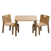 Tisch und 2 St&uuml;hle Set "York"