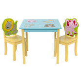 Tisch und 2 St&uuml;hle Set "Animals"