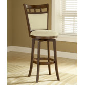 Jefferson 24" Swivel Counter Stool with Cushion Back