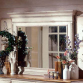 Wilshire Antique White Mirror
