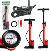 Hand Bicycle Pump with Built-in Pressure Ga