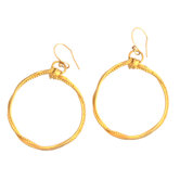 Jumbo Knotty Circle Drop Earring
