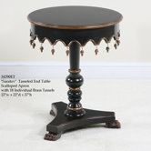 Saratov Tasseled End Table