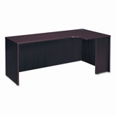 Credenza Shell w/Right Corner, 72w x 24 x 36d x 29h, Mahogany Frame/Top