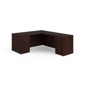 BL Series L-Shaped Workstation with 2 Pedestals
