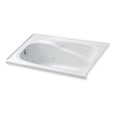Integrity 60" x 30" Whirlpool Tub with Tile Lip on Right