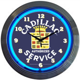 Cadillac Service Neon Clock