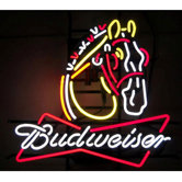 Budweiser Clydesdale Neon Sign