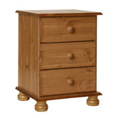 Oslo 3 Drawer Bedside Table