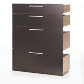 Pierce Office Storage Drawers with Two File Drawers in Beech