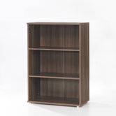 Cullen Short Bookcase with Doors in Walnut