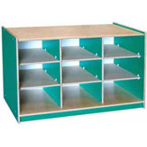 Classroom Color 9 Cube Storage Unit